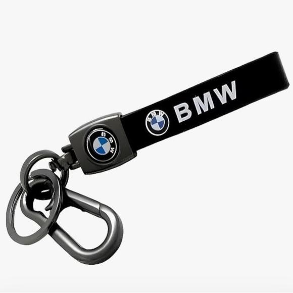 Other - BMW | PU Leather Logo Keychain & 2 Silicon Cupholder Coasters | NEW